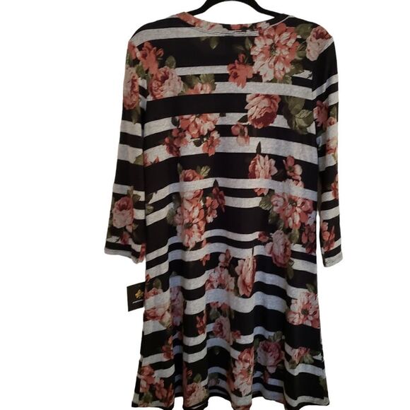 Fortune+Ivy Fit and Flare Knee length 3/4 Sleeve Sweater Dress size Large - Picture 2 of 8